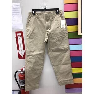 A new day high rise straight khaki crop pants sp8R stretch new from jcp